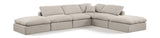 Indulge - Linen 6 Piece Modular Armless Sectional