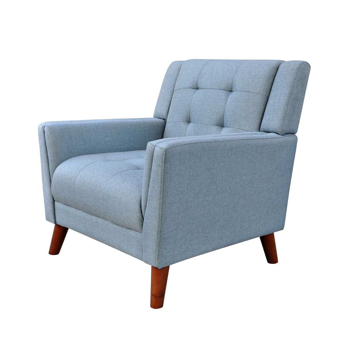 Luminaesque - Fabric Upholstered Armchair With Tufted Back