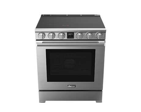 Dacor DOP30T940IS 30 Inch Induction Range Silver Stainless front view