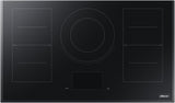 Dacor DTI36M977BB 36 Inch Induction Cooktop Black Glass top view