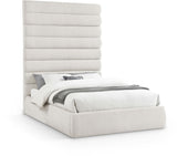 Adam - Linen Fabric Bed With 89" Headboard
