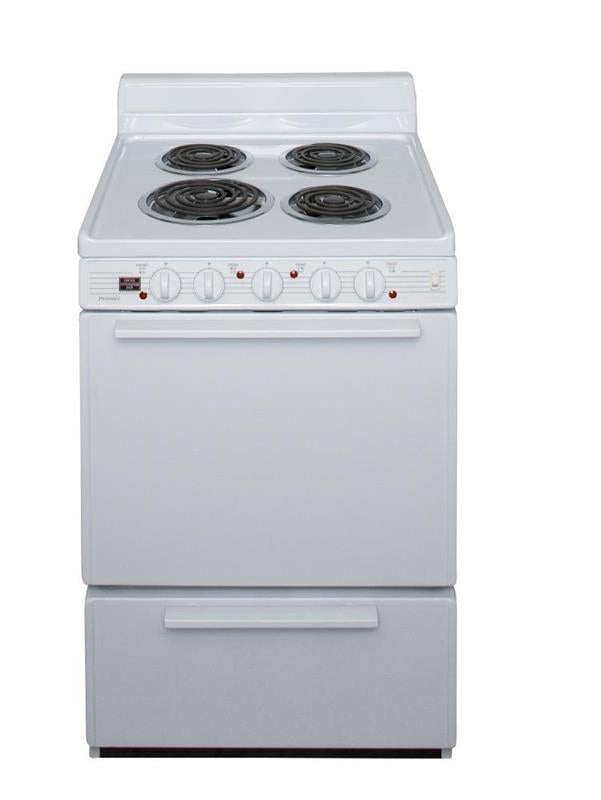 24 in. Freestanding Electric Range in White - (ECKLOHOP)