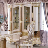 HD-9022 - China Cabinet - Pearl / Gold
