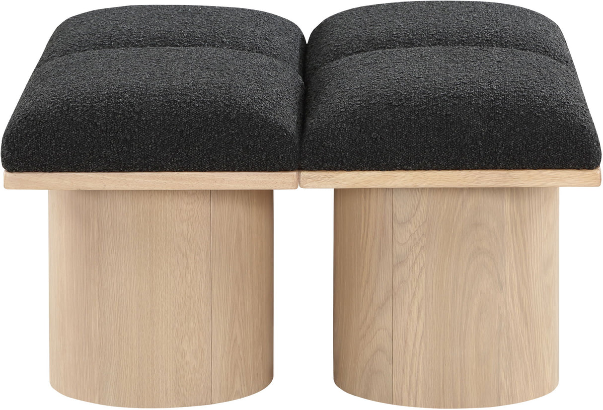 Pavilion - 4 Piece Modular Bench With Natural Base