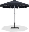 Amalfi - Aluminum Patio Umbrella - Black Base / White Pole
