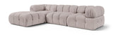 Orin - Velvet 4 Piece Modular Sectional With Chaise