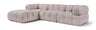 Orin - Velvet 4 Piece Modular Sectional With Chaise
