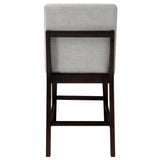 Edwyn - Counter Height Chair (Set of 2) - Gray Linen & Espresso