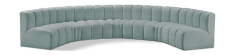 Arc - Faux Leather 7 Piece U-Shaped Modular Sofa