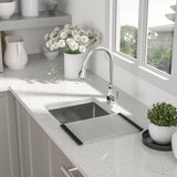 13" Undermount Kitchen Sink 16 Gauge Single Bowl - Brushed Nickel