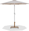 Fiji - Aluminum Patio Umbrella With Square Teak And White Base