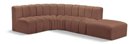 Arc - Faux Leather 5 Piece Corner Modular Sofa