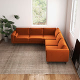 Amber - Velvet Corner Sectional Sofa
