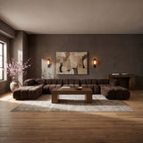 Orin - 7 Piece Modular Sectional (3 Modular Chairs, 2 Corner Chairs & 2 Ottomans)