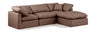 Indulge - Faux Leather 4 Piece Modular Sectional With Chaise