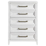 Marielle - 5-Drawer Bedroom Chest - Distressed White