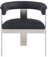 Romeo - Faux Leather Dining Chair With Silver Base (Set of 2)