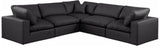 Comfy - 5 Piece Faux Leather Modular Corner Sectional