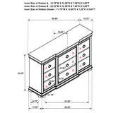 Leonide - 9 Drawer Dresser - Cherry