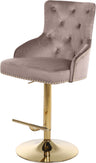 Claude - Adjustable Stool Gold Swivel with Gold Base