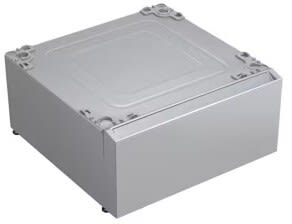 LG SIGNATURE WDP8P laundry pedestal angled view