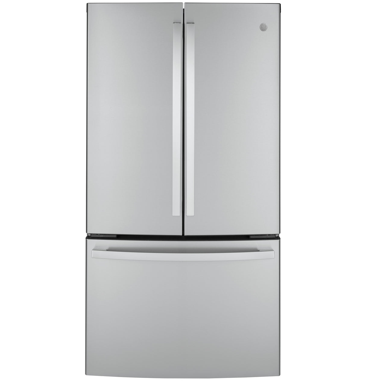 GE GWE23GYNFS - 36 in. 23.1 cu. ft. Counter Depth French Door Refrigerator with Ice Maker - Fingerprint Resistant Stainless