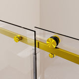Frameless Single Sliding Shower Door, Sgcc Tempered Glass, Reversible