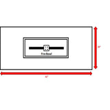 Modern Design Outdoor Fire Pit Table With Cover