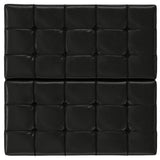 Harrison - Large Square Coffee Table Storage Ottoman - Black