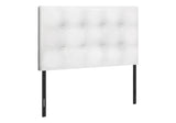 Twin Size, Bed Headboard Only, Upholstered, Transitional - White