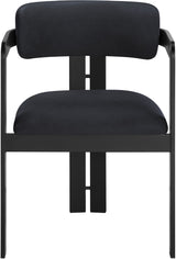 Aurum - Vegan Leather Upholstered Dining Chair With Graphite Black Base (Set of 2)