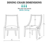 Upholstered Dining Chair With Nailhead Trim