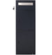 Large Steel Freestanding Floor Parcel Package Drop With Locking Letterbox Drop Mail Box With Multi Compartments - Black