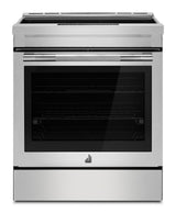 JennAir JIS1450ML 30 inch RISE induction slide-in range stainless steel front view