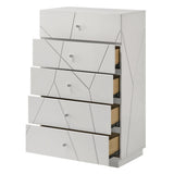 Esther - Chest - White / Silver