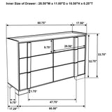Lincoln - 6 Drawer Dresser - Natural