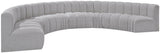 Arc - Boucle Fabric 8 Piece U-Shaped Modular Sofa