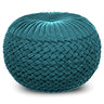 Grafton - Handcrafted Velvet Round Pouf