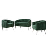 3 Piece Living Room Furniture Set Sofa & Armchairs