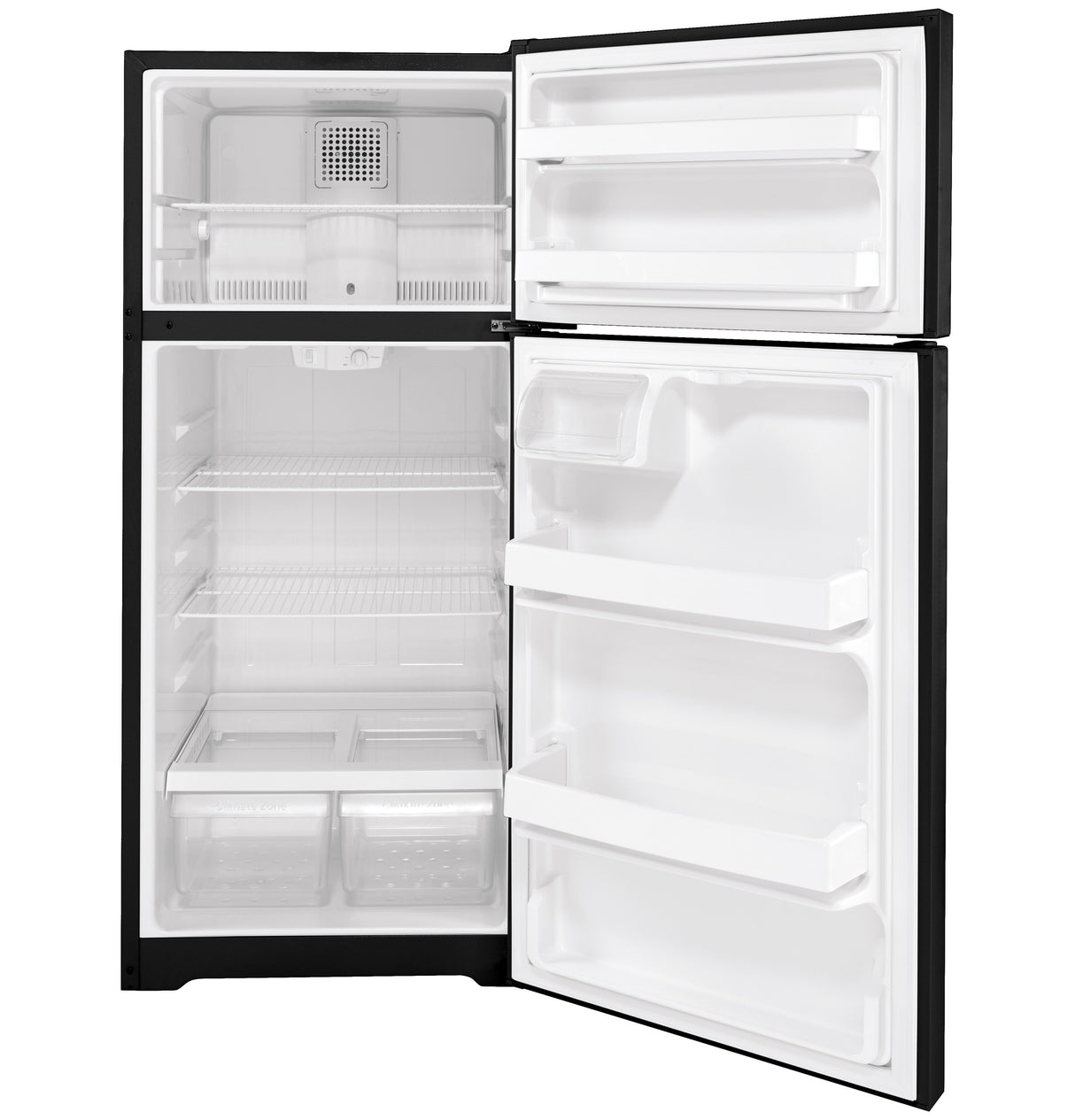 GE(R) ENERGY STAR(R) 16.6 Cu. Ft. Top-Freezer Refrigerator BLACK - (GTE17DTNRBB)