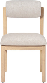 Roundhill - Fabric Dining Chair (Set of 2) - Natural Frame