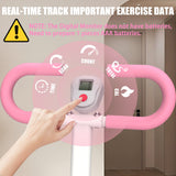 Stair Stepper With Resistance Home Upgrade Vertical Climber Workout Machine For Full Body Exercise - Pink