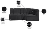 Arc - Faux Leather 3 Piece Sofa