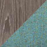 Fortunato - Chair - Light Gray Wood, Aqua Fabric