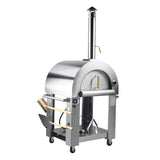 32 in. Outdoor Gas and Wood Fired Pizza Oven in Stainless-Steel (KM-OKS-DFPO)