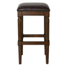 Square Stool With Upholstered Seat