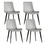 Modern Dining Chair With Carbon Steel Legs