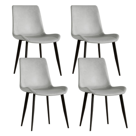 Modern Dining Chair With Carbon Steel Legs