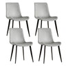 Modern Dining Chair With Carbon Steel Legs