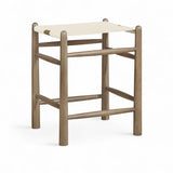 Santos - Backless Counter Stool With Stained Brown Base